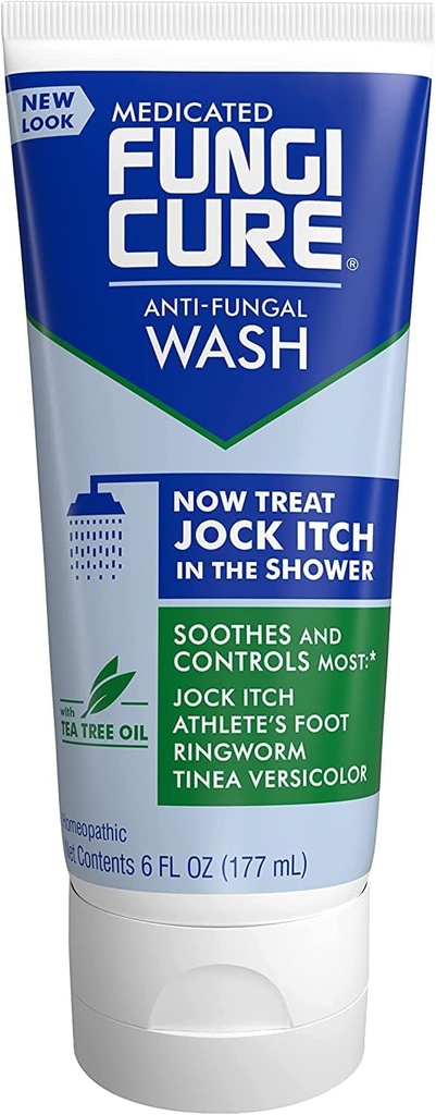 菌丝素药用抗Fungal Jock Itch Wash - 在淋浴器中治疗Jock Itch - 6 Fl Oz (Pack of 2)