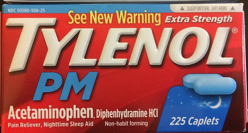 Tylenol PM 超强卡片(225 cm. 2 Pack)