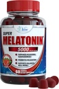 Vita Miracle Melatonin Gummys 儿童5mg -- -- 儿童超强睡眠Gummy睡眠药和成人冷静睡眠援助