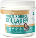 CB 补充多Collagen蛋白 – 联合、皮肤、古特、头发和钉子健康用水解Collagen – Vanilla Flawared Powder 配有I型、II型、III型、V型和X型 – Grass-Fed & Clean – 58 服务