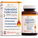 A1Vitality NovaSOL Turmeric Curcumin 1000mg – 临床证明185x高等吸收 – 促进联合舒适,流动和整体健康 – 非GMO,博士公式化,60 Softgels.
