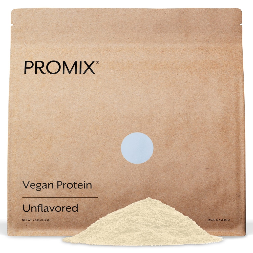 ProMix 营养植物维冈蛋白粉,无味 - Pea 蛋白质和维生素 B-12 - " 健身与营养摇摆,平滑,烘焙和烹饪食谱 - 2.5英镑(1包)