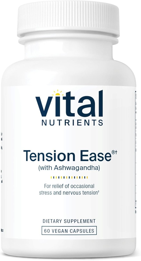 Ashwagandha – 缓解不定期压力和神经紧张压力的压力救济补编 – Gluten,乳品,Soy Free → Non-GMO → 60 Capsules