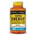 MASON NATURAL 超级能源,用瓜拉纳、Panax Ginseng & Kola Nut 制造,用于最佳性能和能源,30天供应