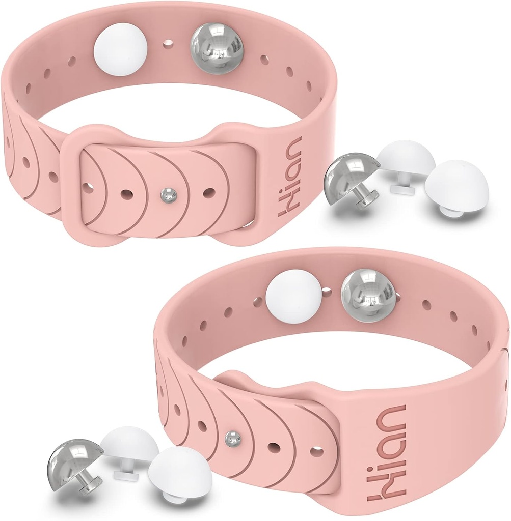 运动病带 海病腕带 调整性气压 Nausea Wristband/, Natural Relief of Nausea Headaches, Insomonia, Anxiety, Sleep Aid, Morning 疾病 运动病带(1Pair Pink Sand)