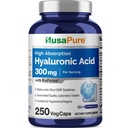 NusaPure Hyaluronic Acid 300mg 250 Veggie Capsules (非GMO, Vegan)