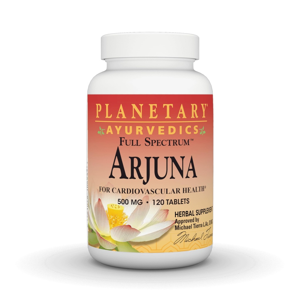 Arjuna Ayurvedic营养补充计划,550 Mg,120 Counter