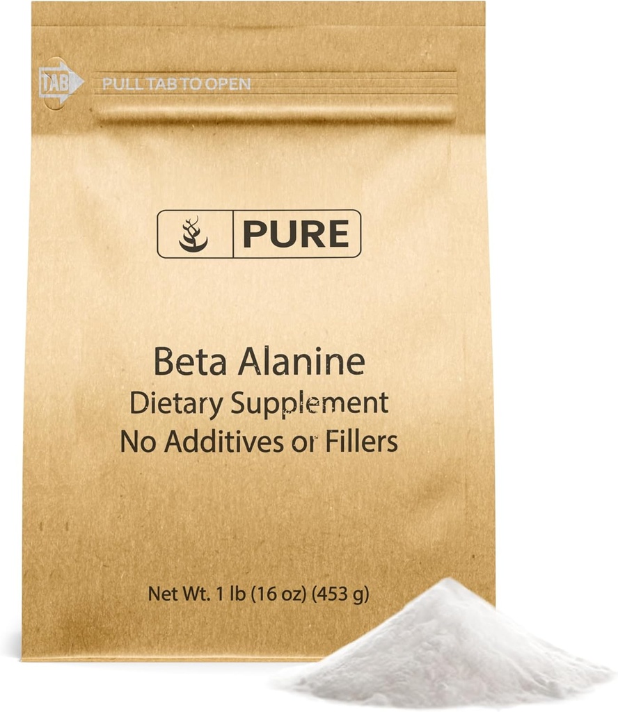 纯原成料 Beta Alanine Powder N-GMO,无酶氨酸(1磅袋)