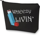 G2TUP Asthma 吸入器 Gift Asthma Inhaler Medicine Bag Wheezy Livin ' Inhaler 邮袋(Wheezy Livin)