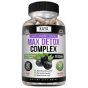 Kaya Naturals Max Detox 草药补充剂 - 天然成份 1532 mg - lium粉, Acai Berry 提取,姜根 60 计
