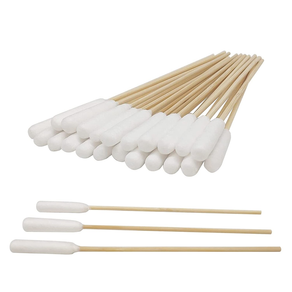 6英寸长的长棉轮,中大型宠物耳朵清洗或化妆100pcs