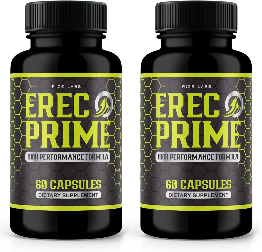 rize 实验室(2 Erec Prime Pills为男性包装,高性能公式,全自然支持高峰性能和整体健康,官方Erec Prime24 Reviews (120 Capsules))