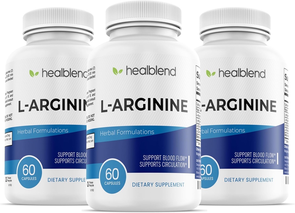 helpblend L-Arginine Plus:钙,Niacin,L-Arginine Blend,L-Citrulline Complex & Beta Alanine - 180 capsules (3 Pack) (中文(简体) ).