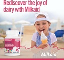 Milkaid Junior Flavor Pack – 帮助预防毒气, bloating, 儿童腹泻 – 儿童快速代理乳制品 – 180块餐具