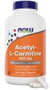 现在食品 现在乙酰L Carnitine 500mg, 360 Veg Capsules - 非GMO ACL 500 mg Caps