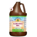沙漠的Lily Aloe Vera Gel - Inner Fillet Thicker Consistency Aloe Vera 饮用天然维生素,消化酶促进古特健康,胃部救济,健康,光滑皮肤,128 Fl Oz