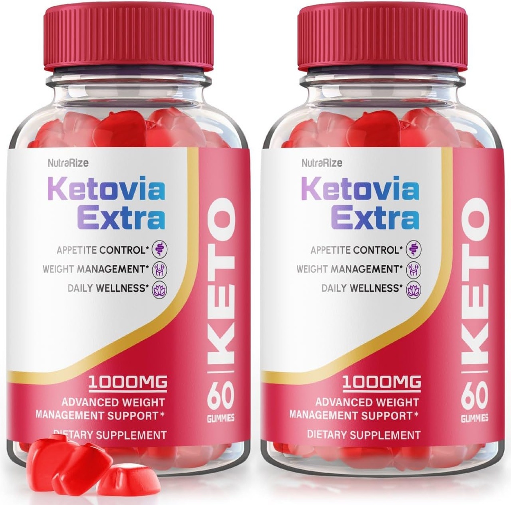 (2 Pack) Ketovia Extra Gummys - Ketovia Extra ACV Gummys, Ketovia ACV Gummys 高级体重损失, 最大强度补充, Ketovia Keto + ACV Gummy, Keto Via Extra Reviews (120 Gummys)