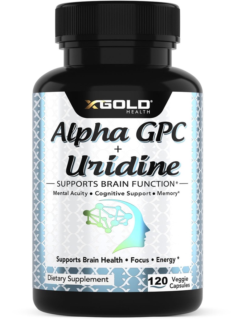 Alpha Gpc + Uridine 900mg – 强大的Nootropic for Boost Focus, 内存, 能量, Mood 和 认知性能 – 120 维基百科中的相关条目: 维基百科