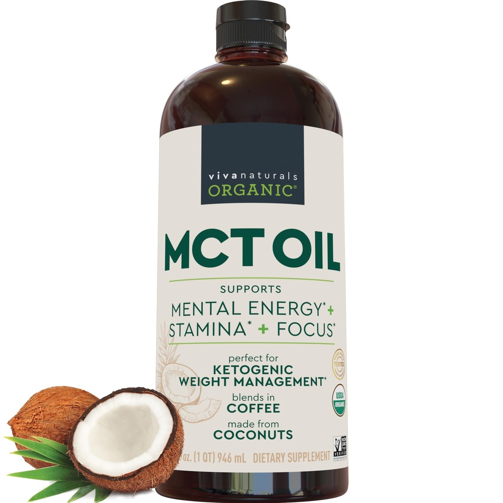 自然万岁 石油,32 fl z – MCT 咖啡油,USDA有机,非GMO,Paleo认证 & Keto 友好,支持能源与精神清晰度