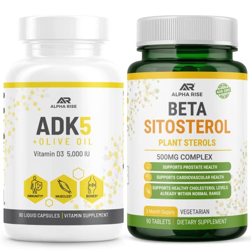 ADK 5 维生素补充剂 + Beta Sitosterol - 天然植物固醇