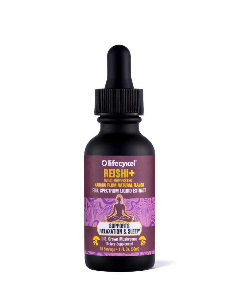 生活 Cykel - Reishi 蘑菇提取器与 Wild Kakadu Plum - Potent Immune & Sleep Support Supposed, Vitamin - C 丰富的适应性蘑菇滴 - 1 Fl Oz