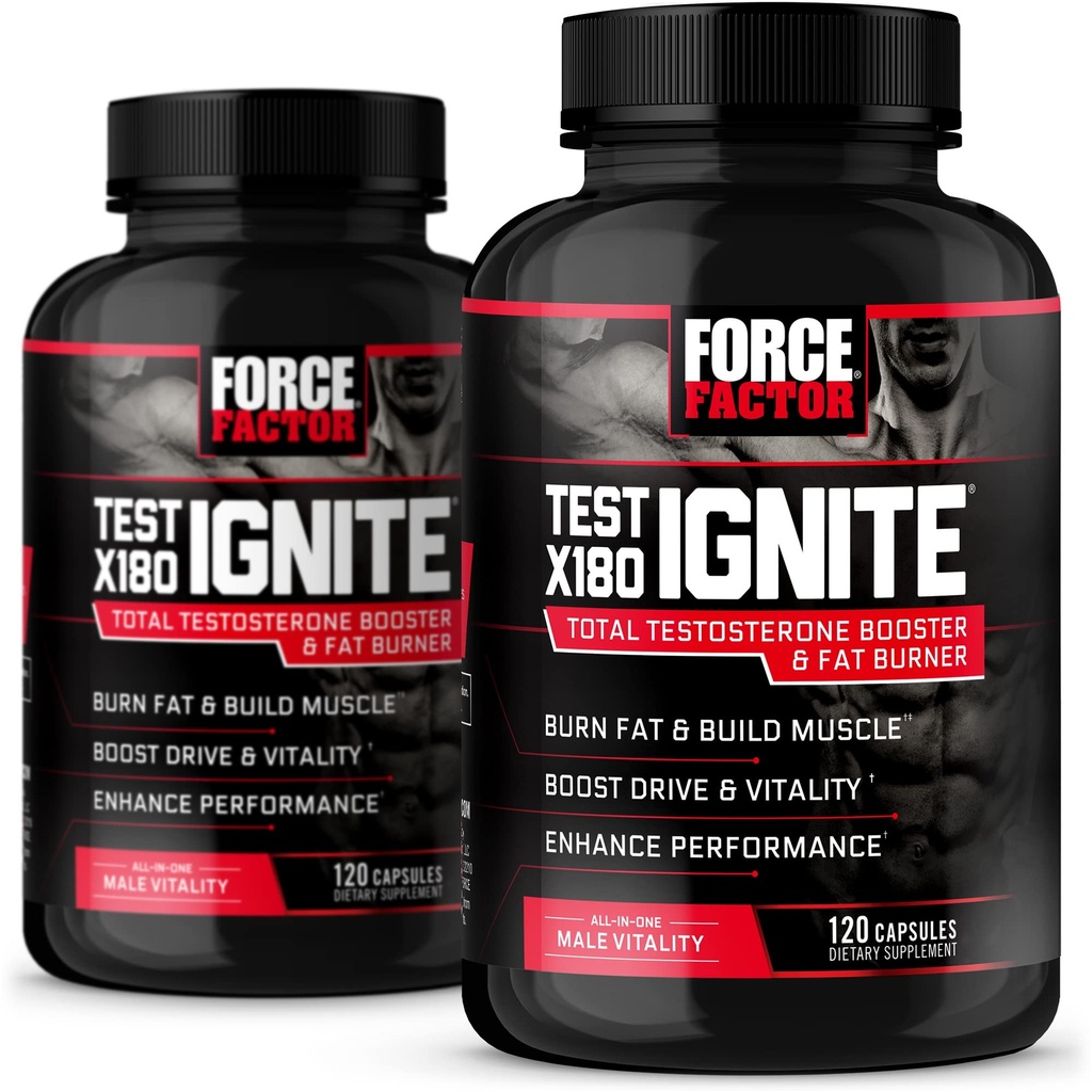 FORCE FACTOR 测试 X180 Ignite 120ct 2-Pack, 240 计数