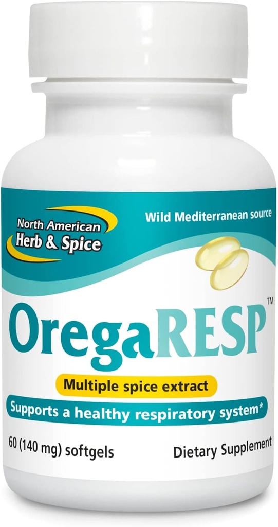 North American HERB & SPICE OREGAP P73-60 软胶 - 支持Immune和呼吸卫生 - 与Oreganol P73 Oregano Oil的多种香料油复合体 - 非GMO - 30 服务