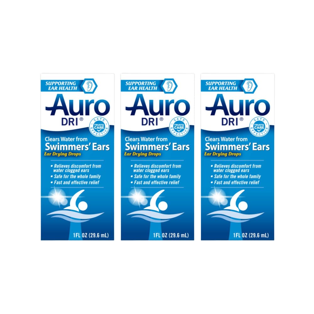 Auro-Dri Ear-Drying Aid,帮助游泳者耳朵,1 Fl Oz (Pack of 3)