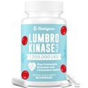 Lumbrokinase 补编,120万LKU - 120 mg Capsules, Potent Nattokinase 具有蛋白质解酶和草药混合剂的替代品