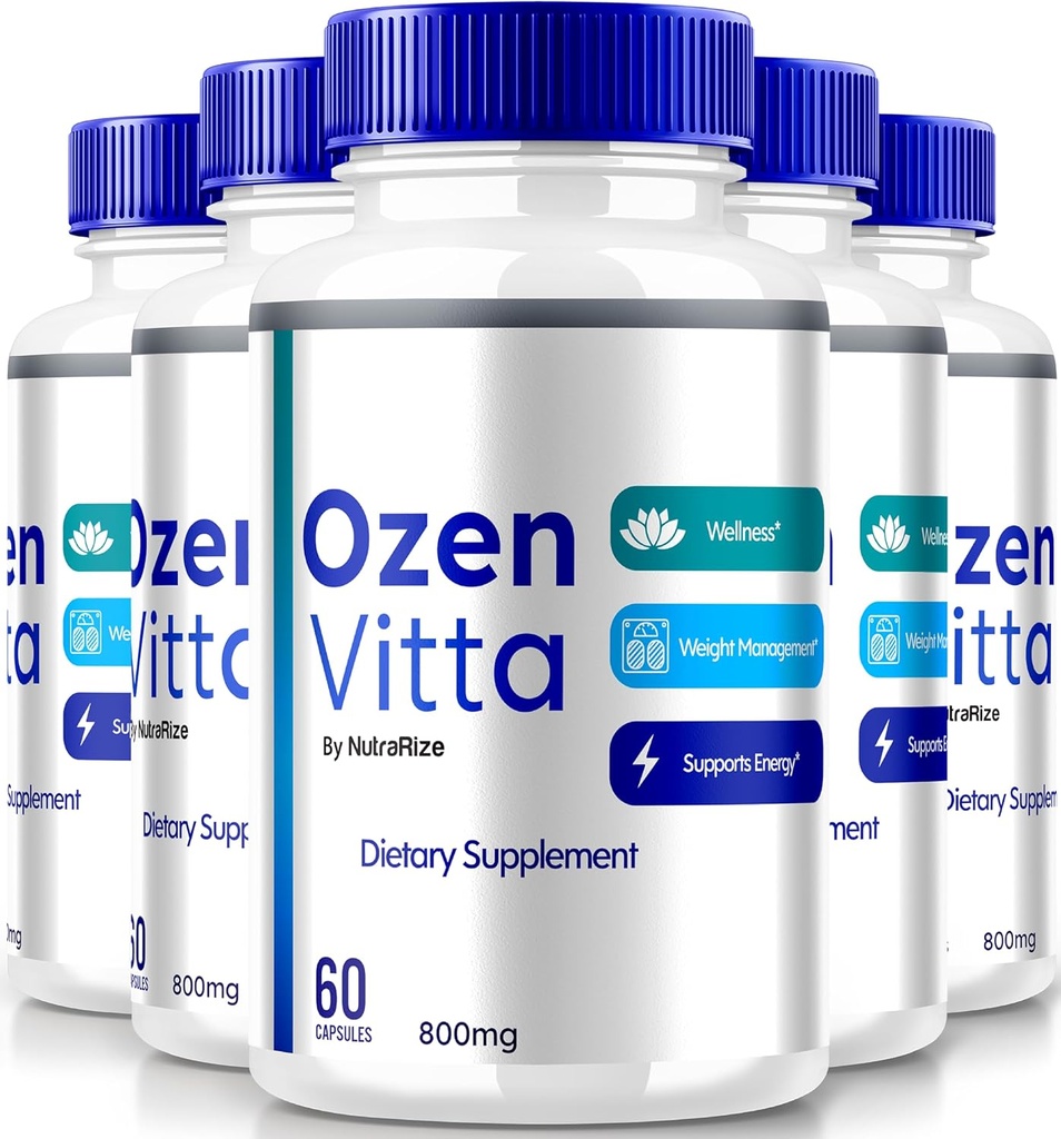 (5 Pack) Ozen Vitta, Ozen Vitta Capsules, OzenVitta 官方公式 有效体重损失,全自然 Keto Pills for Fit and Active Life Style, 健康补充 Capsula Reviews (300 Capsules) (中文(简体) ).
