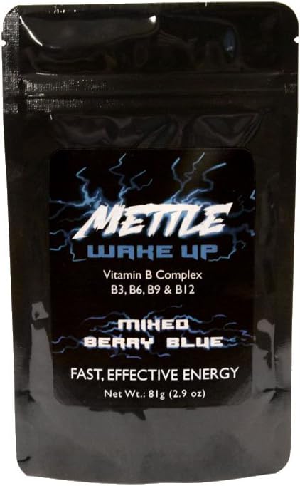能量饮粉 - 50 services QQ糖自由 $200mg Cafeine - Mettle Energy Drink Mix (Mixed Berry Blue) (英语).