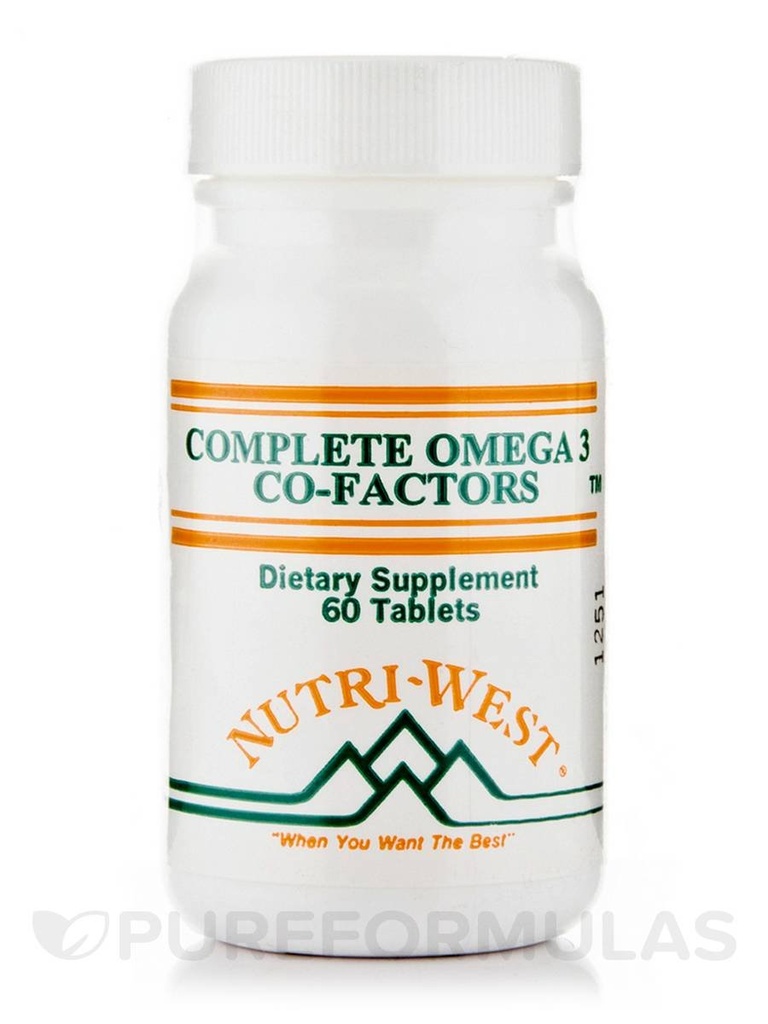 完成 Omega-3 联合因素(Adult公式) - 60块由 Nutri West 制作的平板