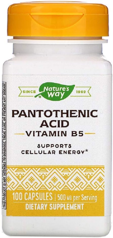 自然之路 Pantothenic Acid, 100 Counter (Pack of 2)