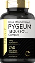 Carlyle Pygeum 补编 1300mg → 240 Capsules → Non-GMO, Gluten Free → → Africanum Bark 摘录补编