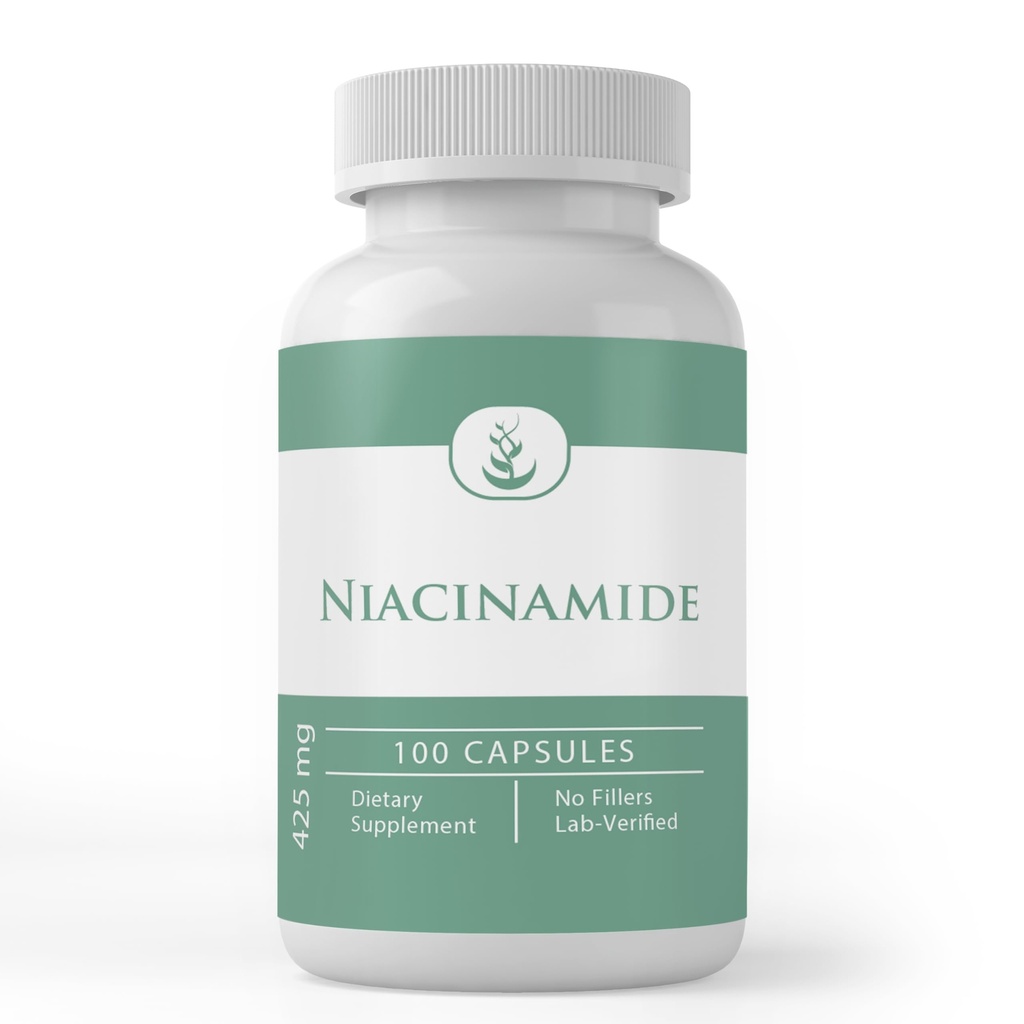 纯原始成份 Niacinamide(维生素B3),纯净,无添加剂或填充剂,实验室验证