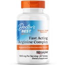 医生最佳快速演技 Arginine 综合体-L Arginine Supplements for Men & Women, Helps Nitric Oxide Level, Blood flow and Cardio血管健康支持, 1500 mg per service, Vegan - 60 片