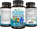 男子和女子的生物精品Bladder控制补充剂 - 120 Veg. Capsules - Saw Palmetto, Cranberry, 南瓜种子,维生素E, Boswellia, Dandelion Root - Urinary Tract Bladder Health - 美国制造