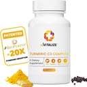 Turmeric Curcumin 补充 60 服务 - 支持联合健康 → 生物牡蛎黑辣椒提取剂,配有500 mg Capsules, Curcuminoids 475 mg → 帮助肝功能,文摘和更好的吸收