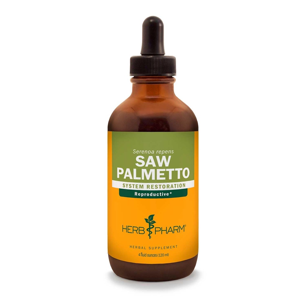 Herb Pharm Saw Palmetto Berry 前列腺支持液提取 - 4 Ounce