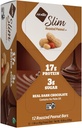 NuGo Slim 暗巧克力烤花生, 16g蛋白, 2g 糖, 7g 纤维, 低净碳, Keto Friend, Gluten Free, 12 Count