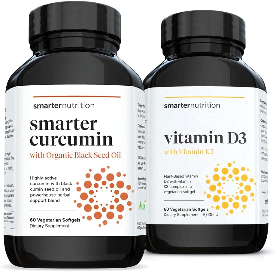 含有Vegan K2综合物的SMARTERNUTION CURCUMIN - 摄入和吸收+基于植物的维生素D3