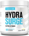 Jacked Factory Hydrazurge 电解石粉 - 水化补充 w/Key Minerals, 喜马拉雅海盐,椰水 - Keto友好,自然甜化 - 60 services, Lemonade