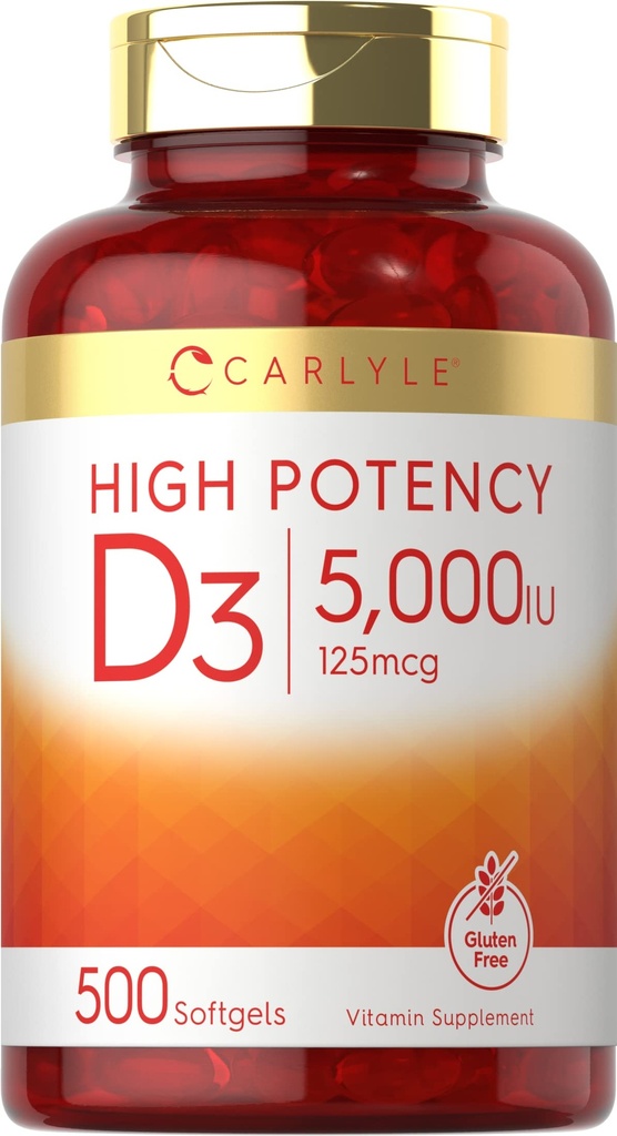 卡莱尔维生素D35000 IU软胶 QQ500 数值大小NGMO和Gluten Free Supplement QQ 高概率公式 125mcg