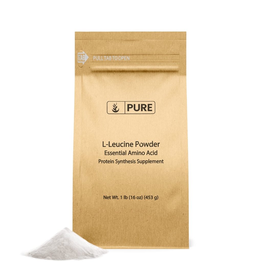 纯原成料 L-Leucine(1lb) 粉末,基本氨基酸补充剂,实验室验证