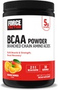 强因子 BCAA 氨基酸 补充2:1:1, 美味和刷新 BCAA 粉末支持肌肉恢复和性能, 无人工颜色或火焰, 橙芒果, 30种服务