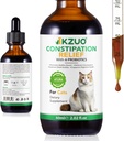 猫便秘救济——天然含南瓜纤维和亲生药的乳液滴,用于快肠支持的兽药,毛球救济,易溶液剂量,鸡肉火焰