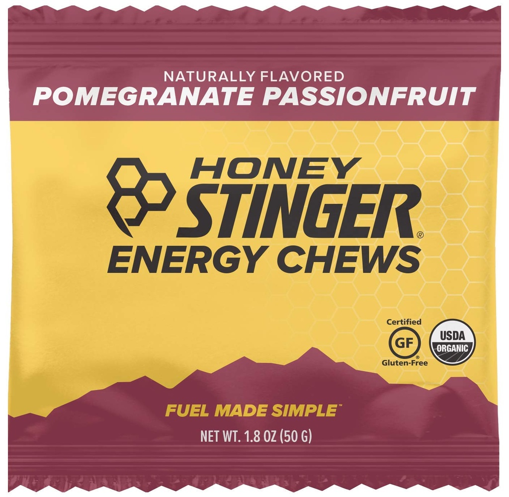 蜂蜜 Stinger 有机能源 Chews, 石榴松果, 1.8 Ounce