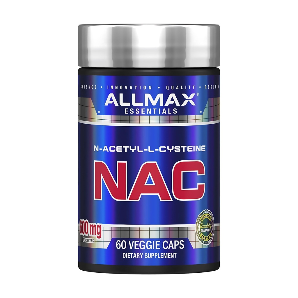ALLMAX NAC - 60名Veggie Capsules - 免疫支持和自由激进保护 - 60名服务员