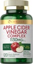 Carlyle Apple Cider Vinegar Complex Capsules 120 Pills 与卡延和Ginger + Non-GMO & Gluten 免费补编