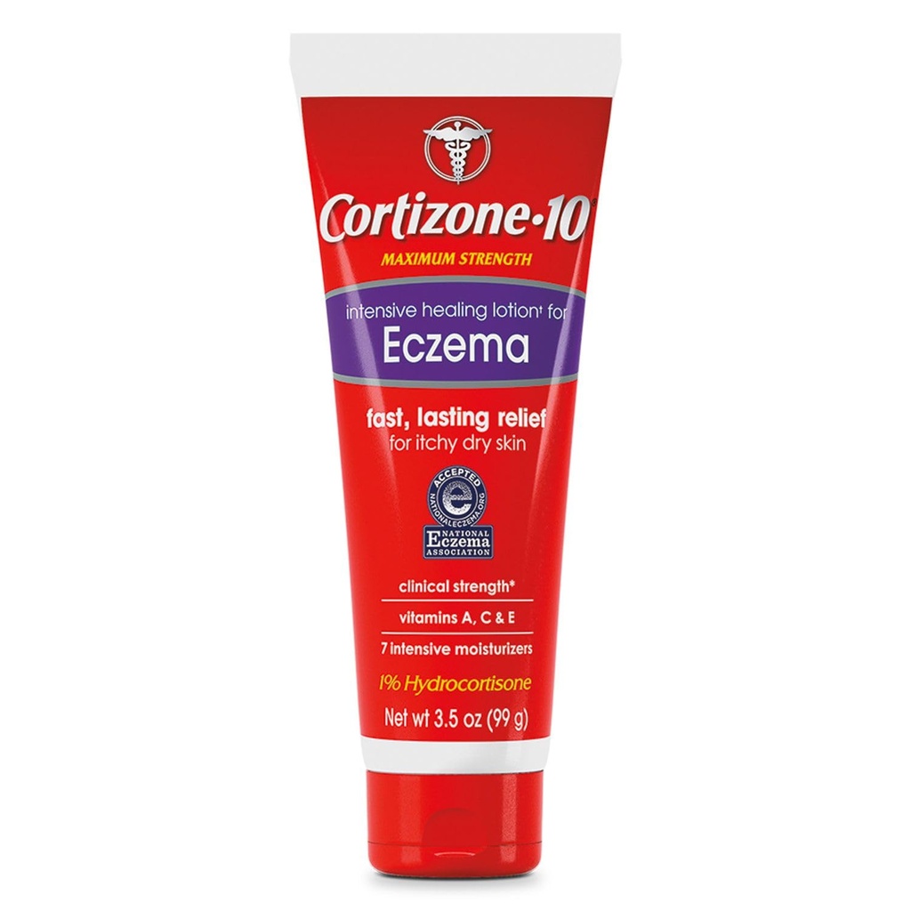 Cortizone 10 对Eczema,3.5 oz Pack 1的最大强度强化疗养室